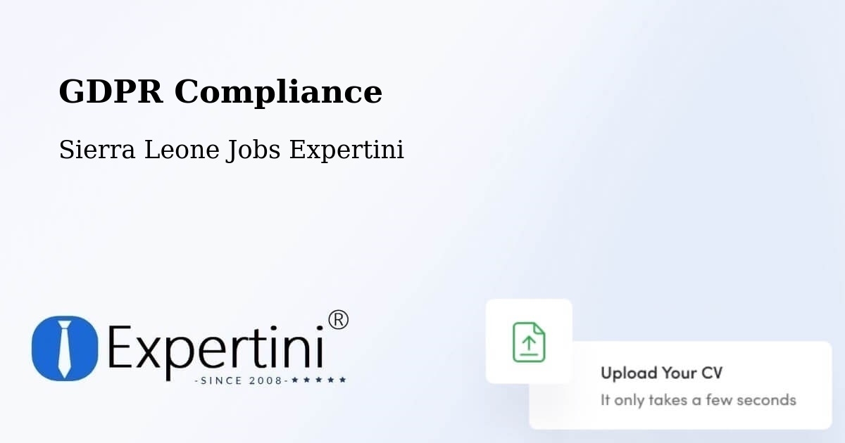 EU GDPR Compliance Statement – Barma - Sierra Leone Jobs Expertini