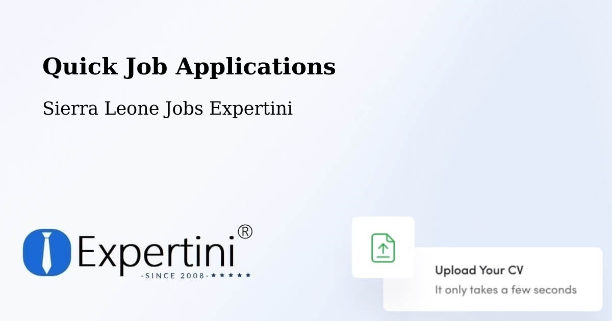 Quick Apply Feature – Barma - Sierra Leone Jobs Expertini