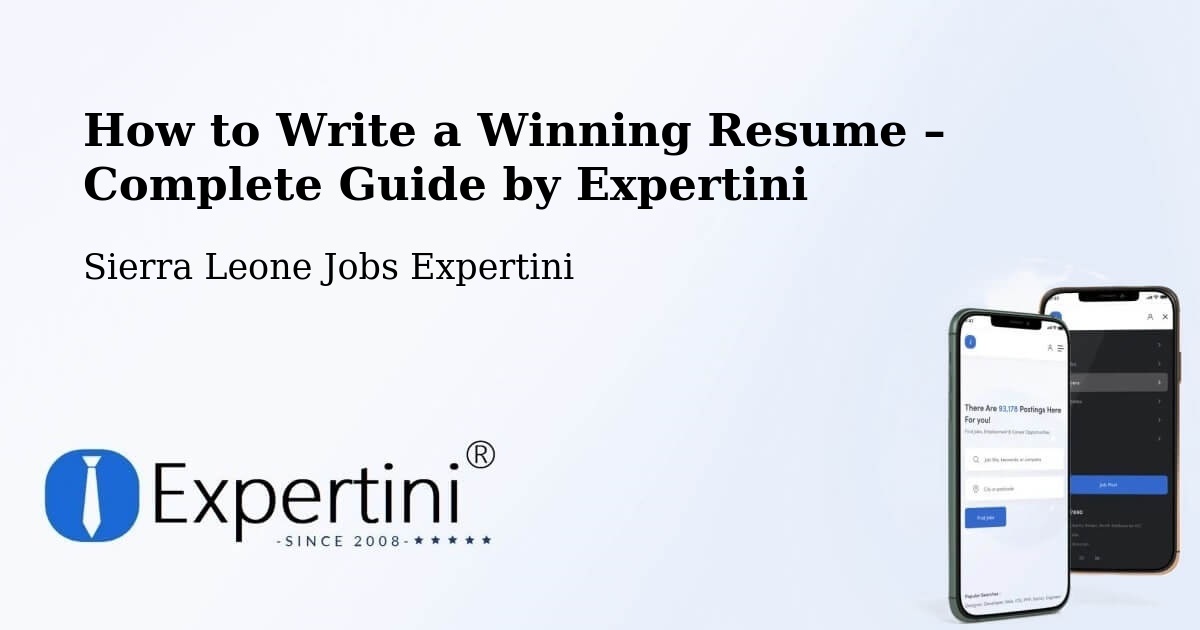 Resume Writing Guide for Job Seekers – Barma - Barma, Sierra Leone Jobs Expertini