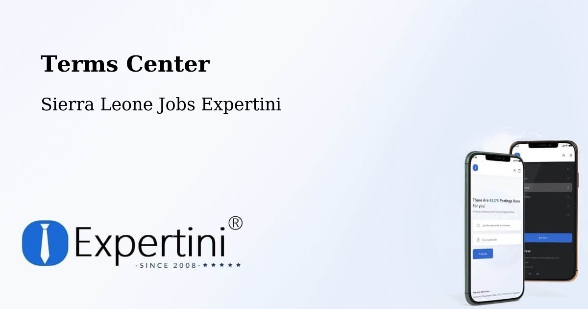 Terms of Service – Barma - Sierra Leone Jobs Expertini
